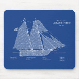 USRC Alexander Hamilton - ABD Mousepad