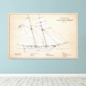 USRC Alexander Hamilton - SBD Leinwanddruck (Insitu (Holzboden))