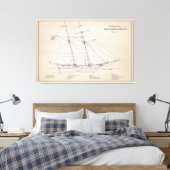 USRC Alexander Hamilton - SBD Leinwanddruck (Insitu (Schlafzimmer))