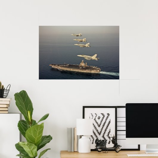 USS Abraham Lincoln (CVN 72) Poster (Heimbüro)