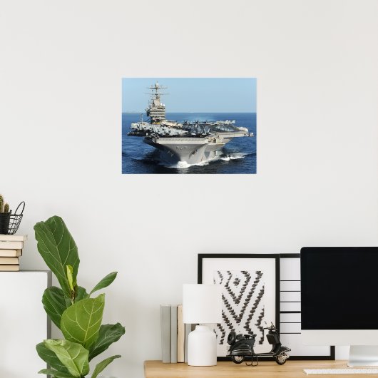 USS Abraham Lincoln (CVN 72) Poster (Heimbüro)