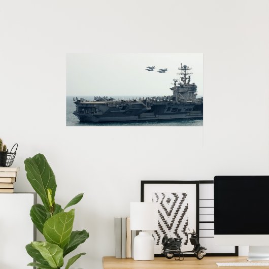 USS Abraham Lincoln (CVN 72) Poster (Heimbüro)