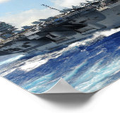 USS Abraham Lincoln (CVN 72) Poster (Ecke)