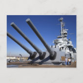 USS Alabama Battleship in Battleship Memorial 2 Postkarte (Vorderseite)