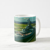 USS ALABAMA BATTLESHIP - MOBILE ALABAMA USA KAFFEETASSE (VorderseiteRechts)
