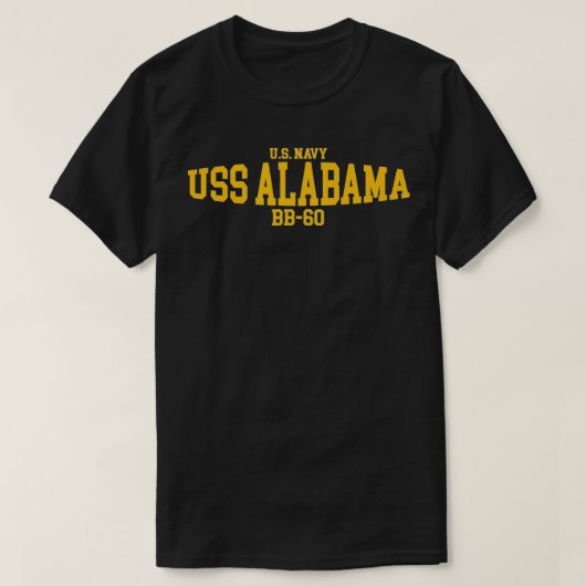 USS Alabama BB60  T-Shirt (Design vorne)