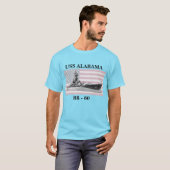 USS Alabama (BB-60) T-Shirt (Vorne ganz)