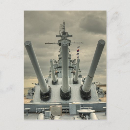 USS Alabama Postkarte (Vorderseite)