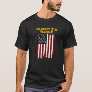USS America CV-66 CVA-66 Aircraft Carrier Veteran' T-Shirt