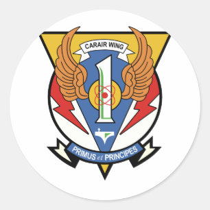 USS America CVW-1 Runder Aufkleber