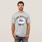 USS Arizona (BB-39) T-Shirt (Vorne ganz)