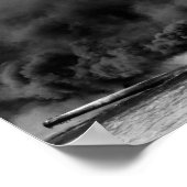 USS Arizona Burning in Pearl Harbor Poster (Ecke)