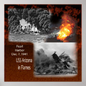 USS Arizona, Pearl Harbor 1941 Poster (Vorne)