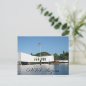 USS Arizona Postkarte (Stehend Vorderseite)