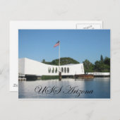 USS Arizona Postkarte (Vorne/Hinten)