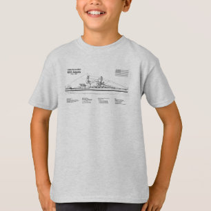 USS Arizona - Schiffs-Blueprint-Pläne SD T-Shirt