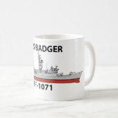 USS Badger Kaffeetasse (VorderseiteRechts)