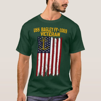USS Bagley FF1069 Frigate Veterans Day Fathers Day T-Shirt