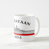 USS BATAAN, LHD5, AMPHIBIOUS-ASSAULT-SCHIFF KAFFEETASSE (VorderseiteRechts)