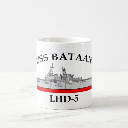 USS BATAAN, LHD5, AMPHIBIOUS-ASSAULT-SCHIFF KAFFEETASSE (Mittel)