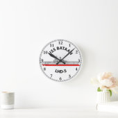 USS BATAAN - LHD-5 - WASP CLASS AMPHIBIOUS ASSAULT RUNDE WANDUHR (Zuhause)