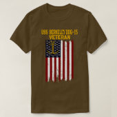 USS Berkeley DDG15 Destroyer Veterans Day Vathers T-Shirt (Design vorne)