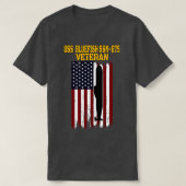 USS Bluefish SSN675 U-Boot Veterans Day Vathers T-Shirt (Design vorne)