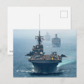 USS Boxer (LHD-4) Postkarte (Vorne/Hinten)