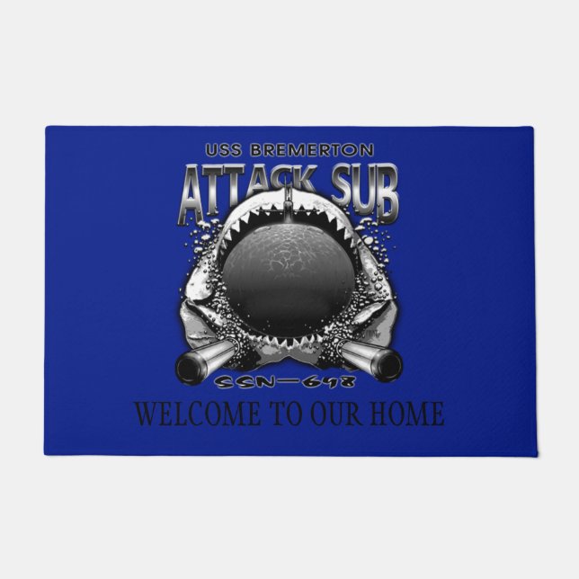 USS Bremerton SSN-698 Fußmatte (Vorderseite)