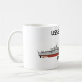 USS Brewton Kaffeetasse (Links)