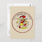 USS Bunker Hill Postkarte (Vorne/Hinten)