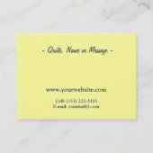 USS Bunker Hill Vintag Visitenkarte (Rückseite)