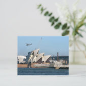USS Canberra in Sydney Postkarte (Stehend Vorderseite)