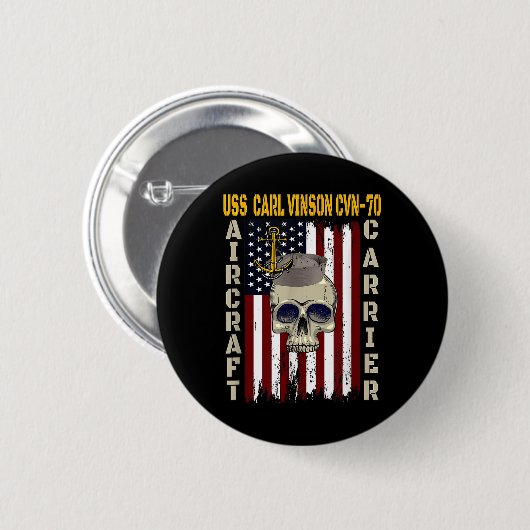 Uss Carl Vinson Cvn-70 Veterans Day Vater Boy Son Button (Vorne & Hinten)