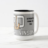 USS CARL VINSON TASSE CVN-70 STÄRKE VOM MEER (VorderseiteRechts)