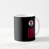 USS Cayuga LST-1186 Tank Landing Ship American Fla Kaffeetasse (VorderseiteRechts)