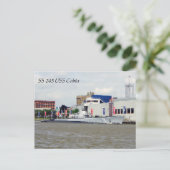 USS Cobia SS245 Post Card Postkarte (Stehend Vorderseite)