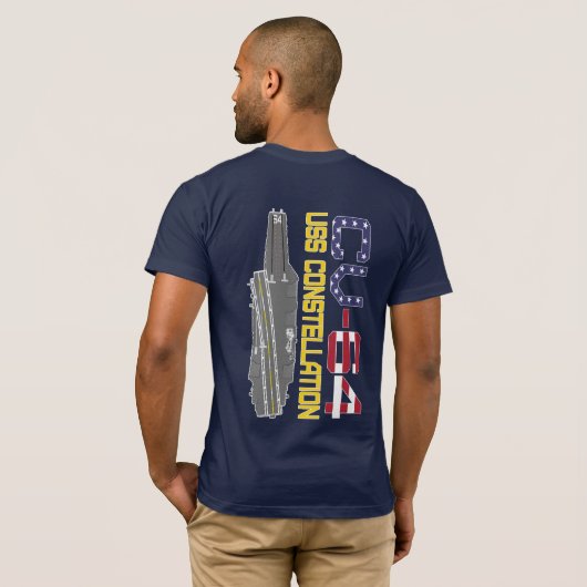 USS CONSTELLATION CV-64 T - Shirt (Schwarz voll)