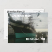 USS Constellation Postcard Postkarte (Vorne/Hinten)