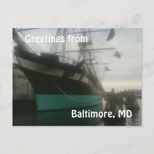 USS Constellation Postcard Postkarte (Vorderseite)