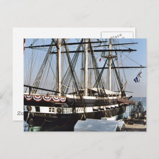 USS Constellation Postkarte (Vorne/Hinten)