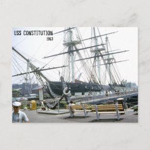 USS Constitution 1963 Postkarte