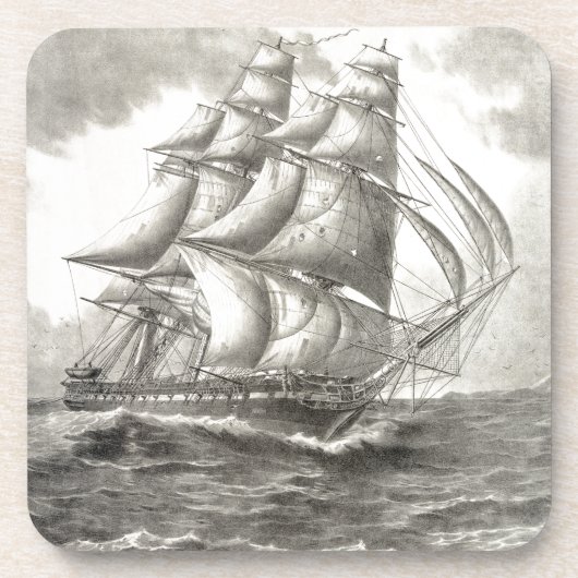 USS Constitution Getränkeuntersetzer (Vorderseite)