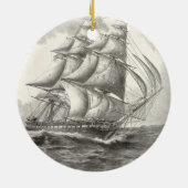 USS Constitution Keramik Ornament (Hinten)
