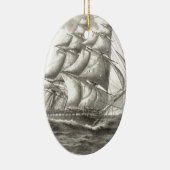 USS Constitution Keramik Ornament (Rechts)