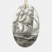 USS Constitution Keramik Ornament (Links)