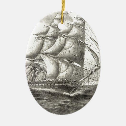 USS Constitution Keramik Ornament (Vorne)