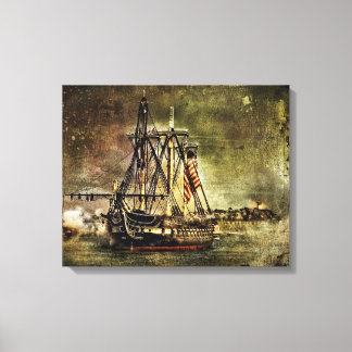 USS CONSTITUTION LEINWANDDRUCK