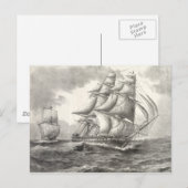 USS Constitution Postkarte (Vorne/Hinten)