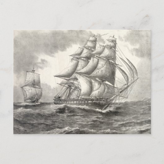 USS Constitution Postkarte (Vorderseite)
